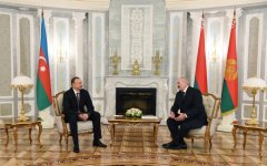Presidents of Azerbaijan, Belarus have one-on-one meeting