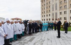 Президент Ильхам Алиев принял участие в открытии больницы в Нахчыване (ФОТО)