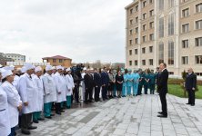 Президент Ильхам Алиев принял участие в открытии больницы в Нахчыване (ФОТО)