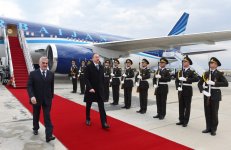 Президент Азербайджана находится с визитом в Нахчыване (ФОТО)