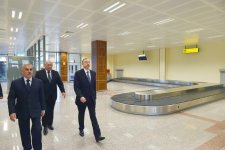 Ильхам Алиев ознакомился с реконструированным терминалом Нахчыванского международного аэропорта  (ФОТО)