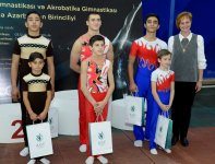 Награждены победители первого дня соревнований Объединенного первенства Азербайджана по спортивной гимнастике и акробатике (ФОТО)