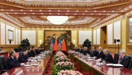 Состоялась встреча Президента Азербайджана и Председателя КНР (ФОТО)