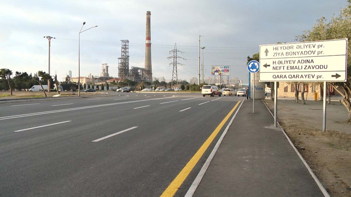 В Баку завершают ремонт крупной улицы