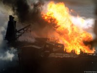 Члены семей пропавших без вести азербайджанских нефтяников приняли участие в поисковой операции (ВИДЕО)(ФОТО)