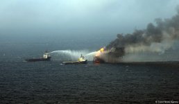 Члены семей пропавших без вести азербайджанских нефтяников приняли участие в поисковой операции (ВИДЕО)(ФОТО)