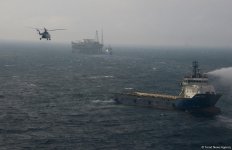 Члены семей пропавших без вести азербайджанских нефтяников приняли участие в поисковой операции (ВИДЕО)(ФОТО)