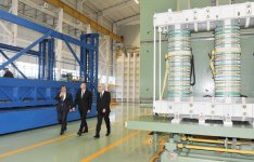 Президент Азербайджана принял участие в открытии завода крупногабаритных трансформаторов «Группы компаний ATEF» (ФОТО)