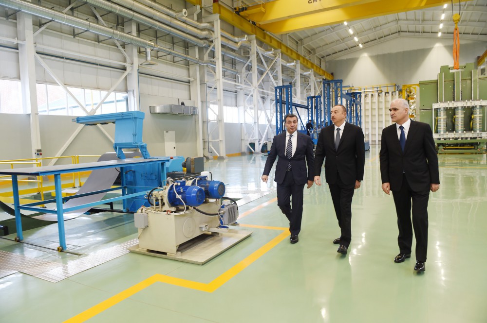 Президент Азербайджана принял участие в открытии завода крупногабаритных трансформаторов «Группы компаний ATEF» (ФОТО)