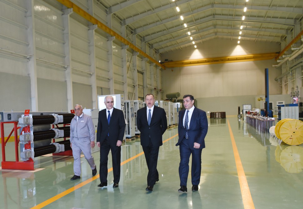 Президент Азербайджана принял участие в открытии завода крупногабаритных трансформаторов «Группы компаний ATEF» (ФОТО)