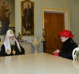 В Киеве прошла встреча Патриарха Филарета с Нуридой Курбановой (ФОТО)