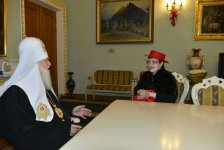 В Киеве прошла встреча Патриарха Филарета с Нуридой Курбановой (ФОТО)