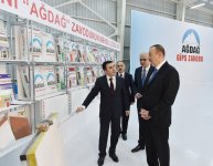 Президент Азербайджана принял участие  в открытии гипсового завода "Yeni Ağdağ" (ФОТО)