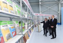 Президент Азербайджана принял участие  в открытии гипсового завода "Yeni Ağdağ" (ФОТО)