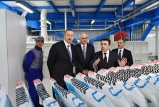 Президент Азербайджана принял участие  в открытии гипсового завода "Yeni Ağdağ" (ФОТО)