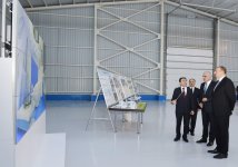 Президент Азербайджана принял участие  в открытии гипсового завода "Yeni Ağdağ" (ФОТО)