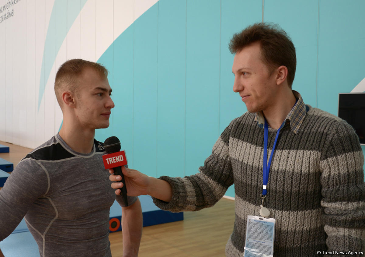 Азербайджанский гимнаст: Наша работа на тренировках будет говорить сама за себя