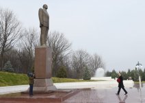 Президент Ильхам Алиев прибыл в Товуз (ФОТО)