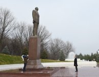 Президент Ильхам Алиев прибыл в Товуз (ФОТО)