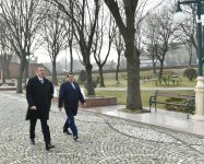 Президент Ильхам Алиев прибыл в Товуз (ФОТО)