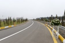 Президент Ильхам Алиев принял участие в открытии автодороги в Товузе (ФОТО)