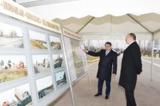 Президент Ильхам Алиев принял участие в открытии автодороги в Товузе (ФОТО)