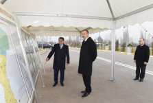 Президент Ильхам Алиев принял участие в открытии автодороги в Товузе (ФОТО)