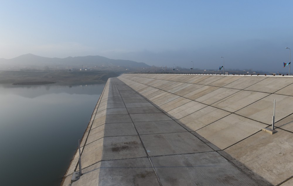 President Ilham Aliyev inaugurates Tovuzchay water reservoir