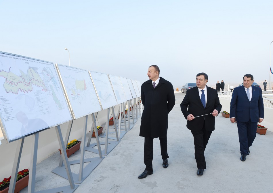President Ilham Aliyev inaugurates Tovuzchay water reservoir