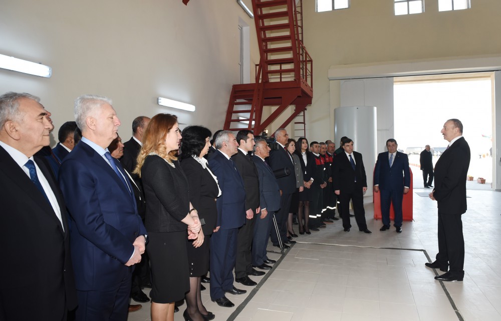 President Ilham Aliyev inaugurates Tovuzchay water reservoir