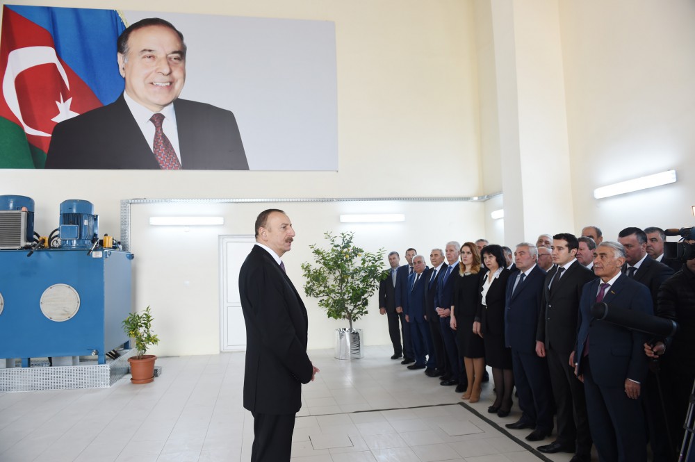 President Ilham Aliyev inaugurates Tovuzchay water reservoir