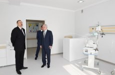 President Aliyev reviews Ganja city hospital after major overhaul (PHOTO)
