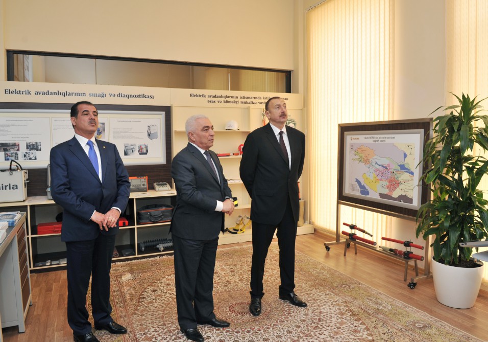 President Aliyev attends opening of “Nizami” electrical substation in Ganja