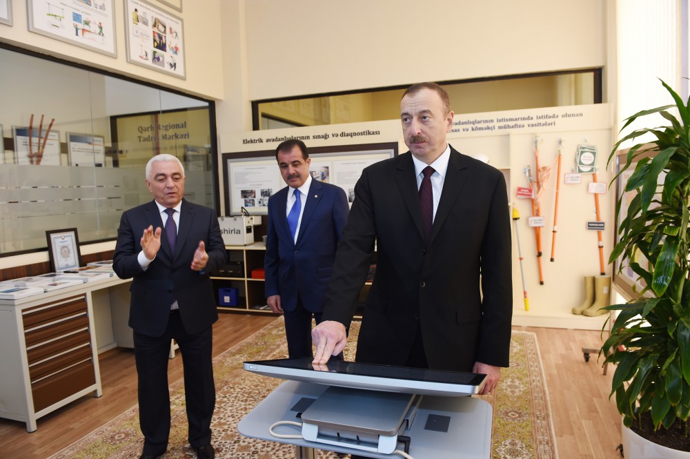 President Aliyev attends opening of “Nizami” electrical substation in Ganja