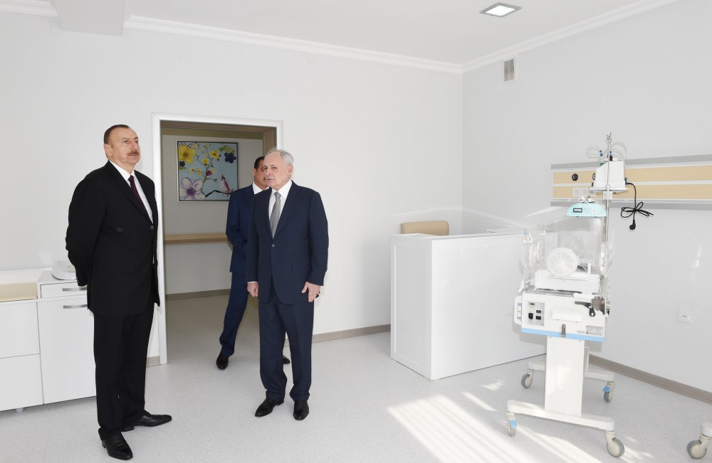 President Aliyev reviews Ganja city hospital after major overhaul (PHOTO)