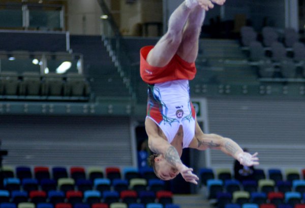 Azerbaijani gymnast Oleg Stepko grabs silver in vault event