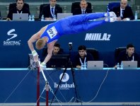 Второй день соревнований на Кубке мира по спортивной гимнастике в Баку (Фоторепортаж)