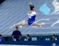 Второй день соревнований на Кубке мира по спортивной гимнастике в Баку (Фоторепортаж)