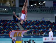 Второй день соревнований на Кубке мира по спортивной гимнастике в Баку (Фоторепортаж)