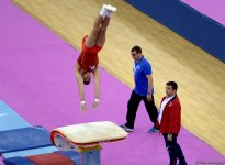 Второй день соревнований на Кубке мира по спортивной гимнастике в Баку (Фоторепортаж)