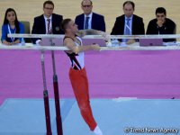 Azerbaijani gymnast Oleg Stepko grabs gold in bars event (PHOTO)