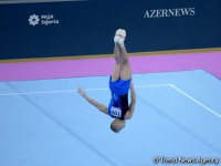 Завершающий день соревнований на Кубке мира по спортивной гимнастике в Баку (ФОТО)