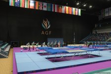 Baku holds rehearsal for FIG World Cup in Trampoline Gymnastics (PHOTO)