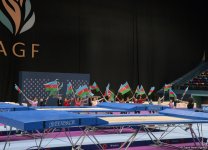 Baku holds rehearsal for FIG World Cup in Trampoline Gymnastics (PHOTO)