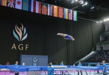 Baku holds rehearsal for FIG World Cup in Trampoline Gymnastics (PHOTO)