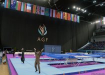 Baku holds rehearsal for FIG World Cup in Trampoline Gymnastics (PHOTO)
