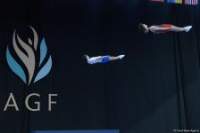 Baku holds rehearsal for FIG World Cup in Trampoline Gymnastics (PHOTO)
