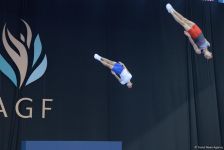 Baku holds rehearsal for FIG World Cup in Trampoline Gymnastics (PHOTO)
