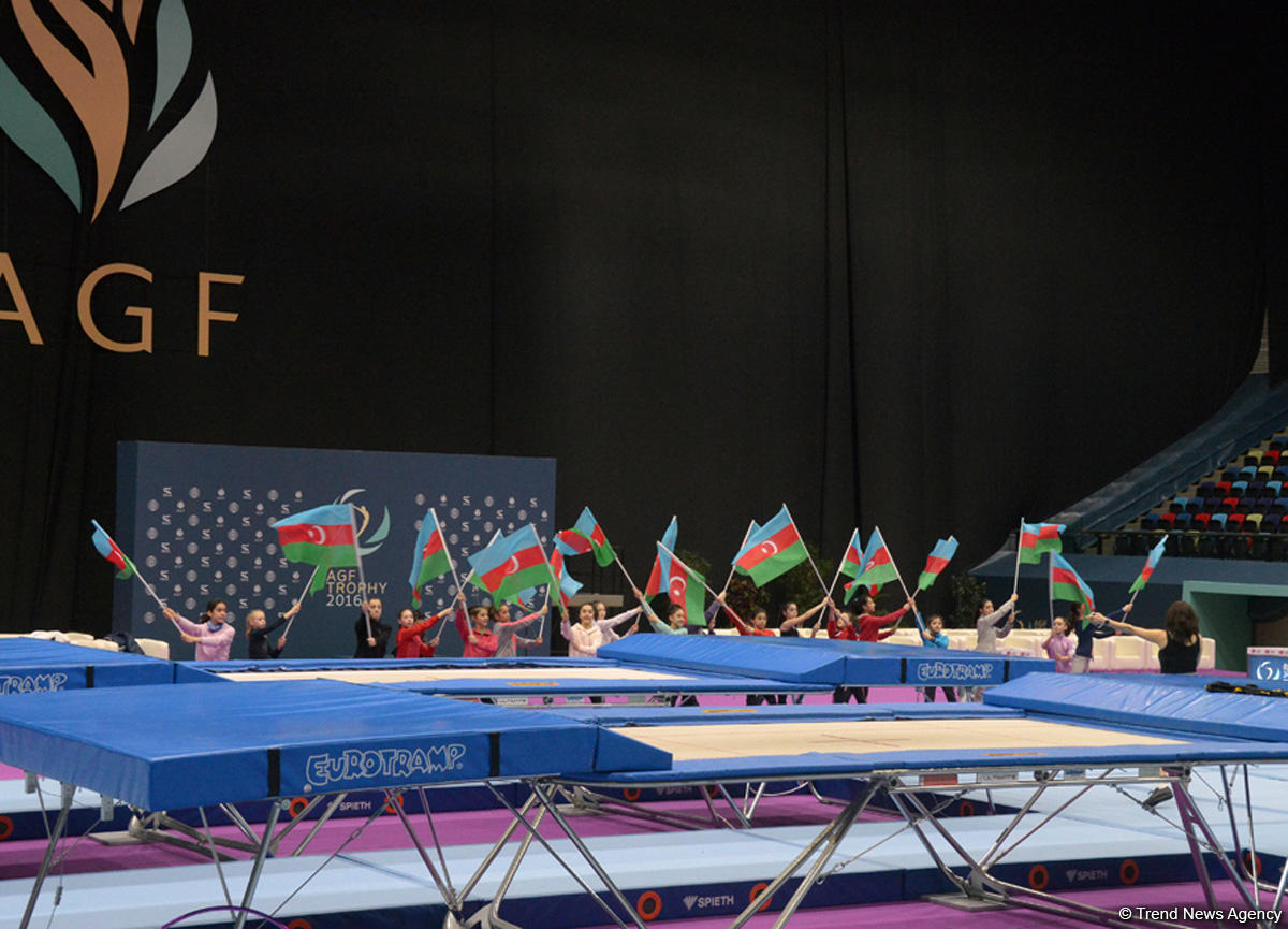 Baku holds rehearsal for FIG World Cup in Trampoline Gymnastics (PHOTO)
