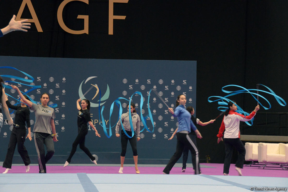 Baku holds rehearsal for FIG World Cup in Trampoline Gymnastics (PHOTO)